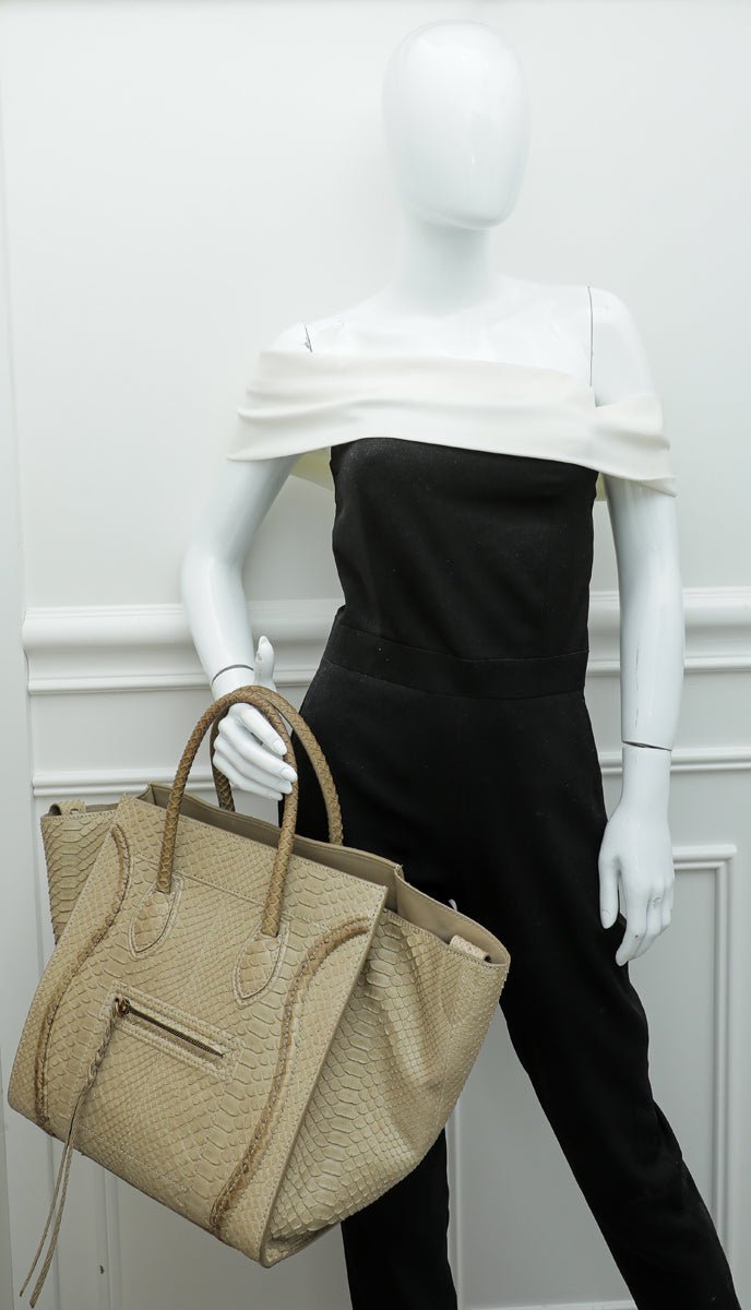 Celine Mastic Python Phantom Medium Luggage Bag – THE CLOSET