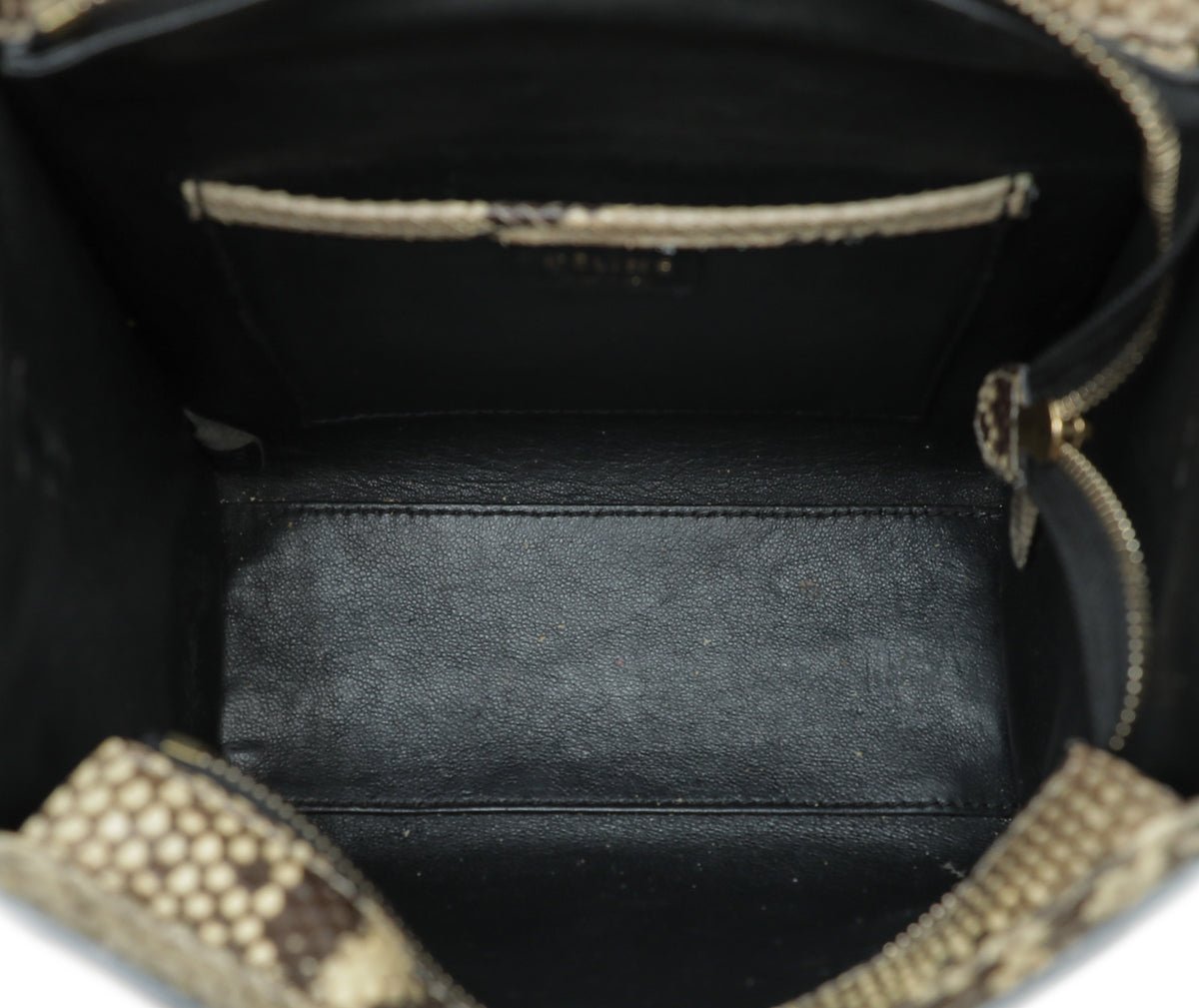 Celine - Celine Natural Beige Full Python Nano Luggage Bag | The Closet