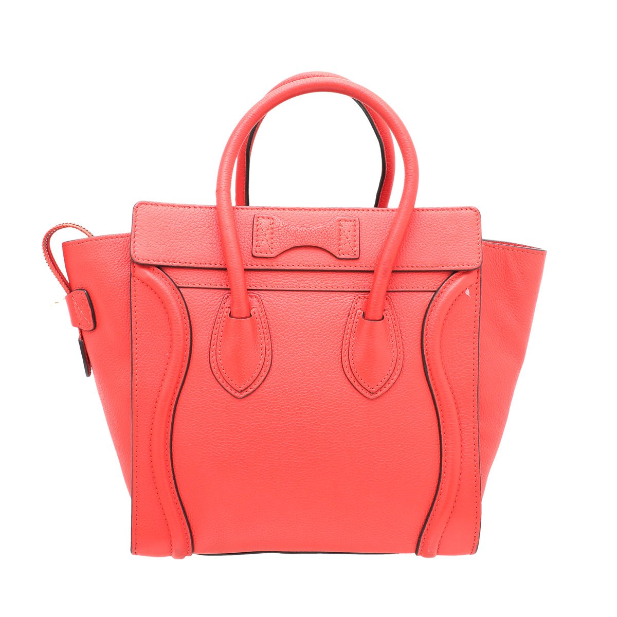 Celine Orange Drummed Micro Luggage Bag-Celine-THE CLOSET