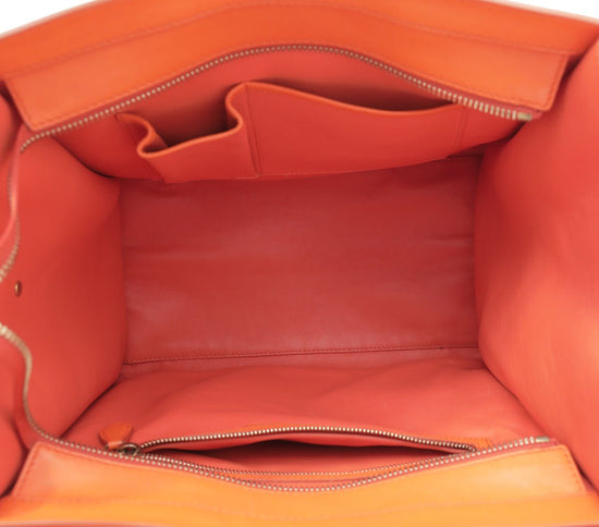 Celine - Celine Orange Mini Luggage Bag | The Closet
