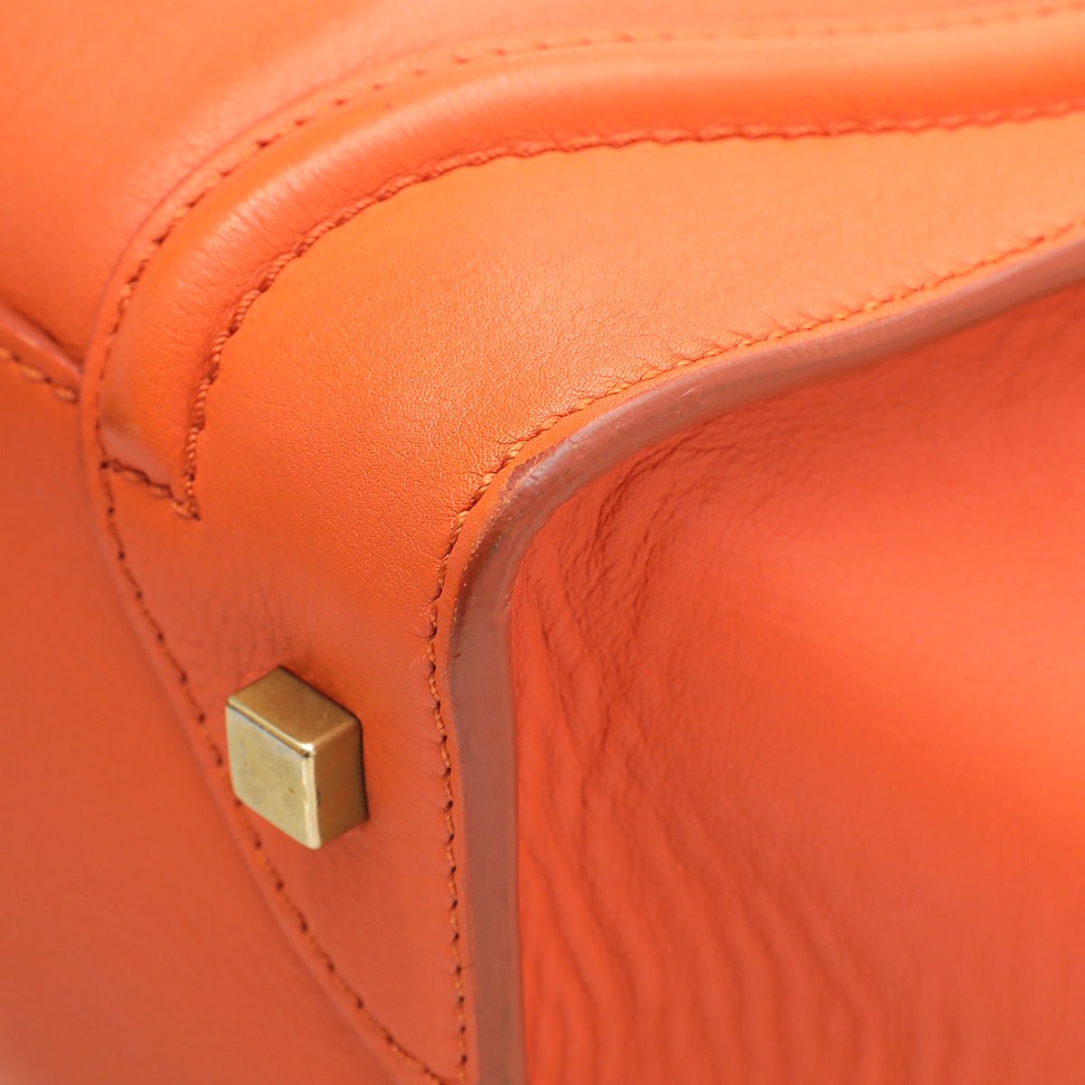 Celine - Celine Orange Mini Luggage Bag | The Closet