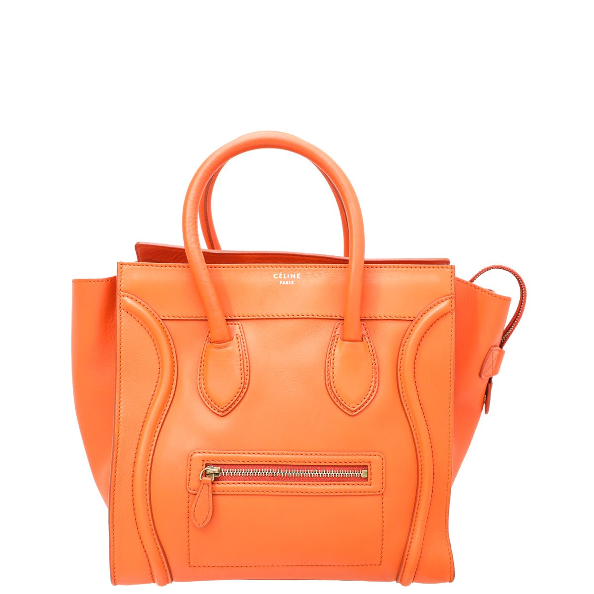 Celine Orange Mini Luggage Bag-Celine-THE CLOSET