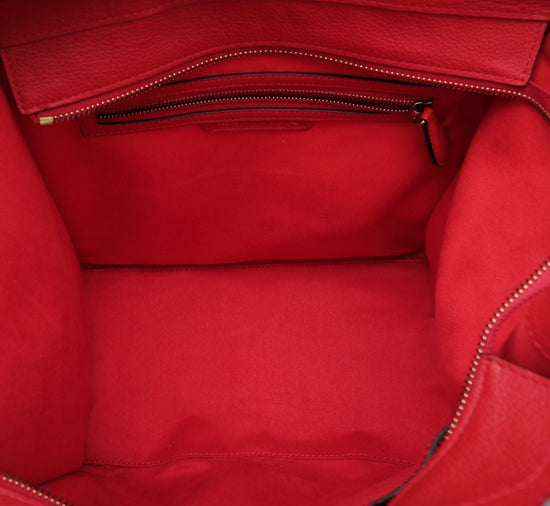 Celine - Celine Red Mini Luggage Bag | The Closet