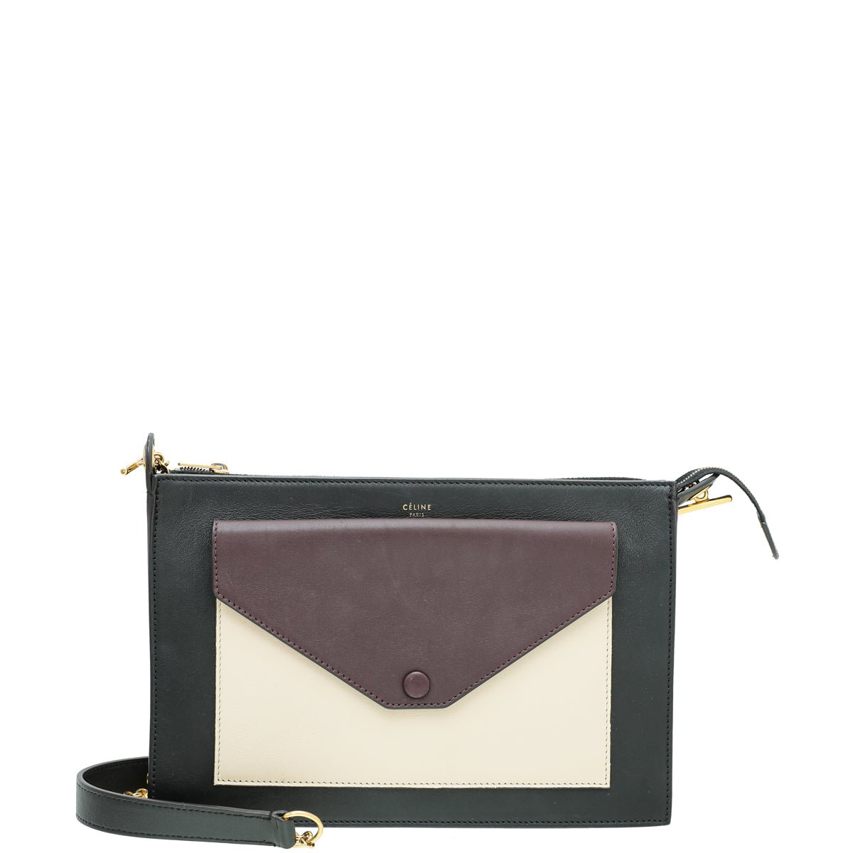 Celine Teicolor Envelope Pocket Chain Bag-Celine-THE CLOSET