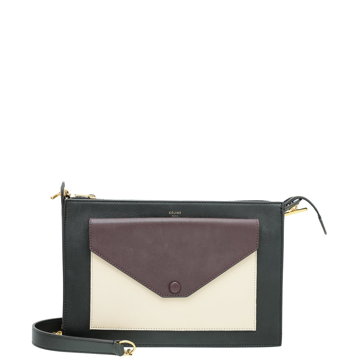 Celine - Celine Teicolor Envelope Pocket Chain Bag | The Closet