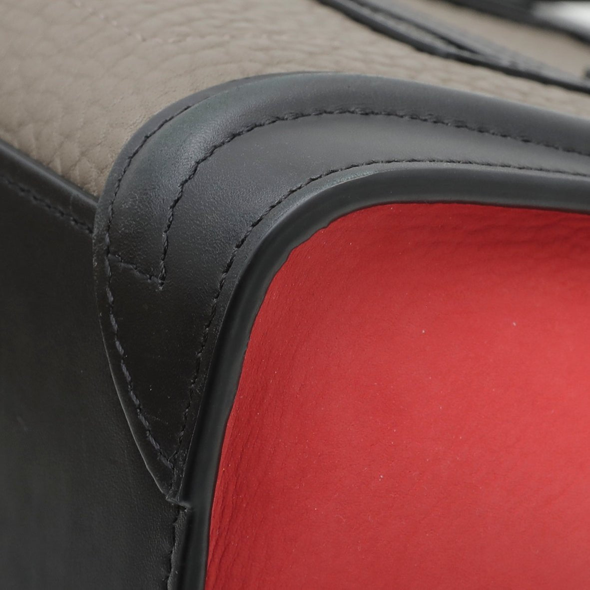 Celine Tricolor Bullhide Nano Luggage Bag-Celine-THE CLOSET