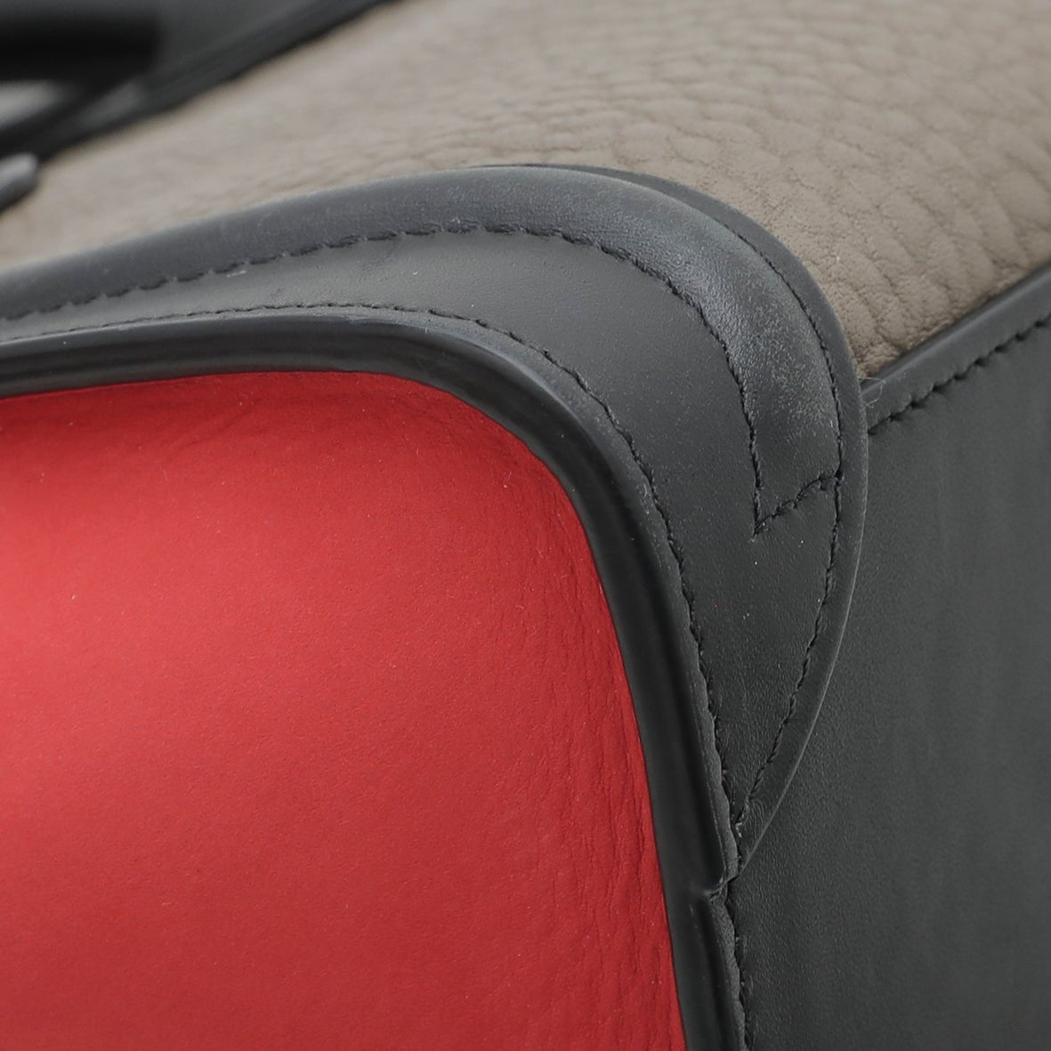 Celine Tricolor Bullhide Nano Luggage Bag-Celine-THE CLOSET