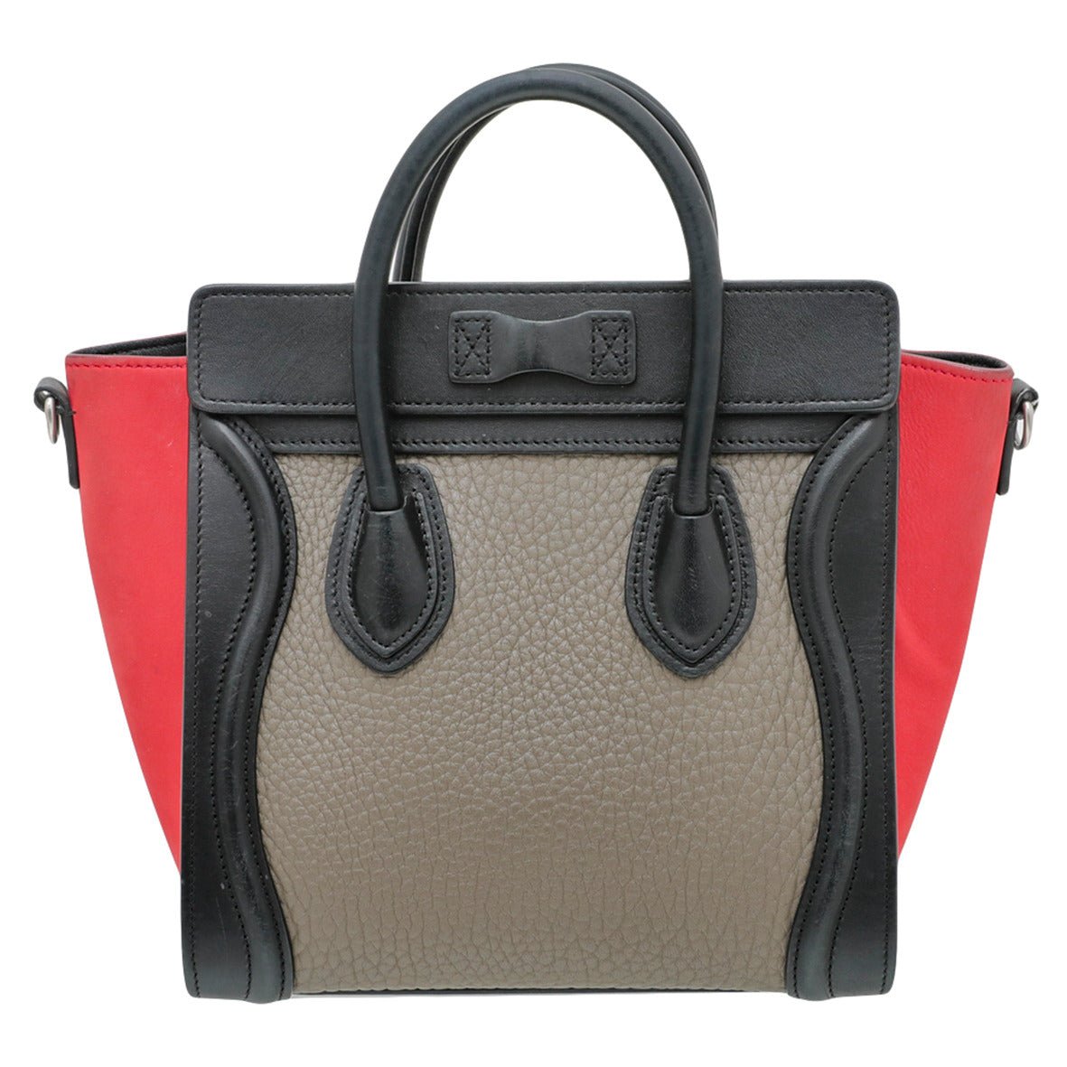 Celine Tricolor Bullhide Nano Luggage Bag-Celine-THE CLOSET