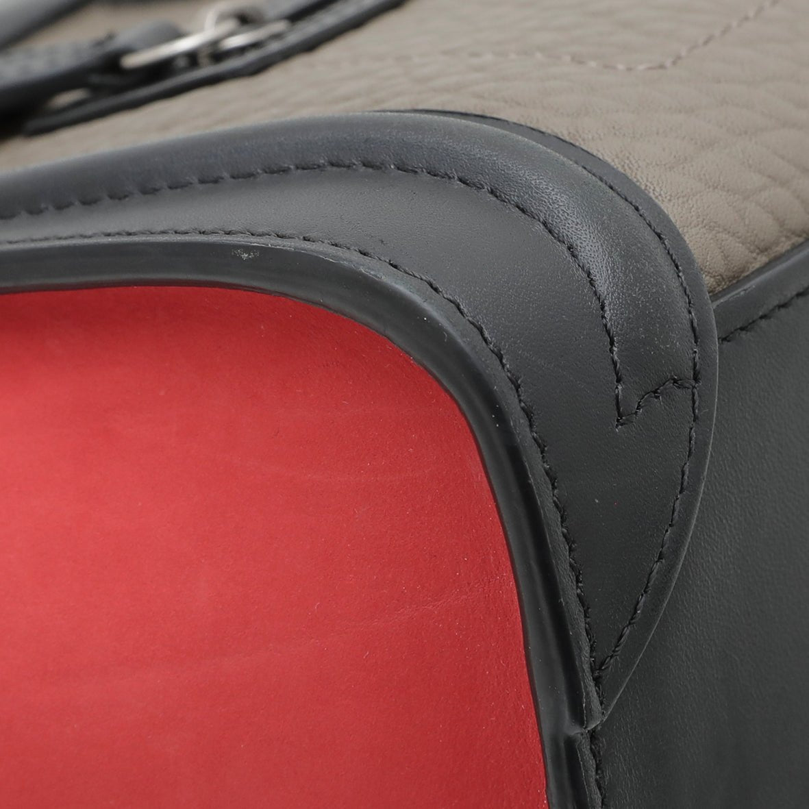thecloset.uae - Celine Tricolor Bullhide Nano Luggage Bag | The Closet