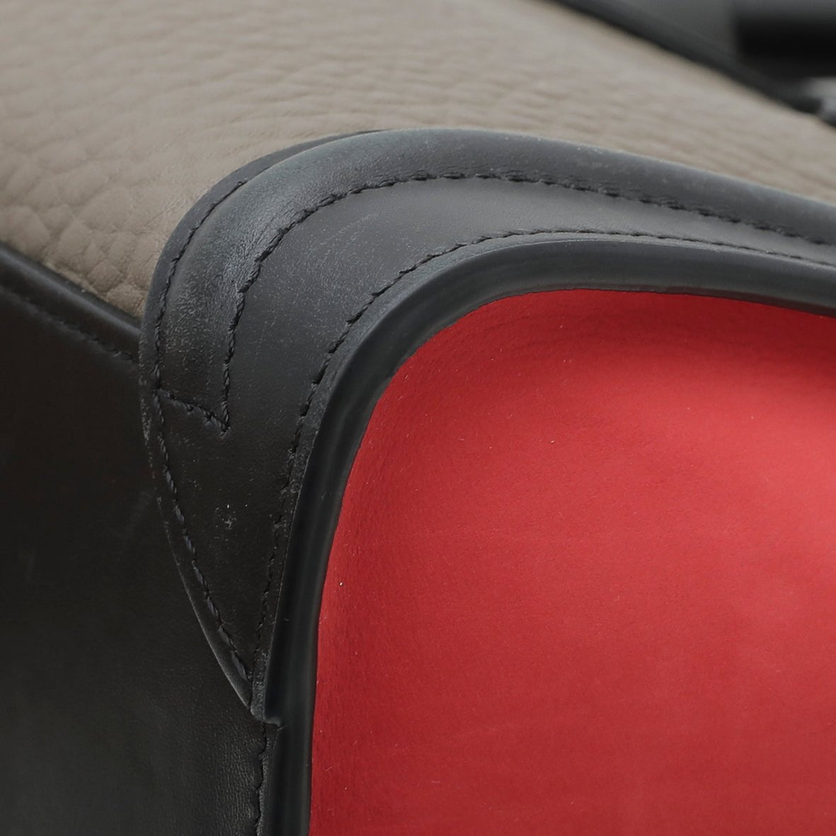 Celine Tricolor Bullhide Nano Luggage Bag-Celine-THE CLOSET