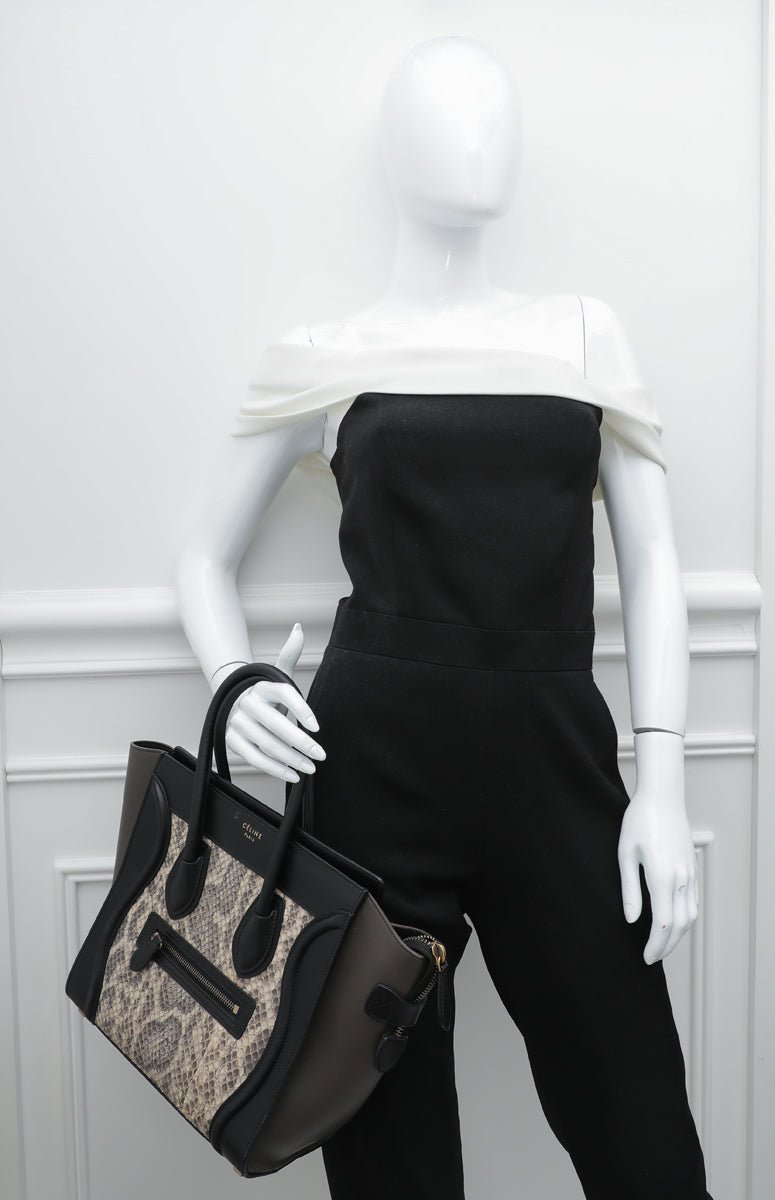 Celine Tricolor Micro Luggage Bag-Celine-THE CLOSET