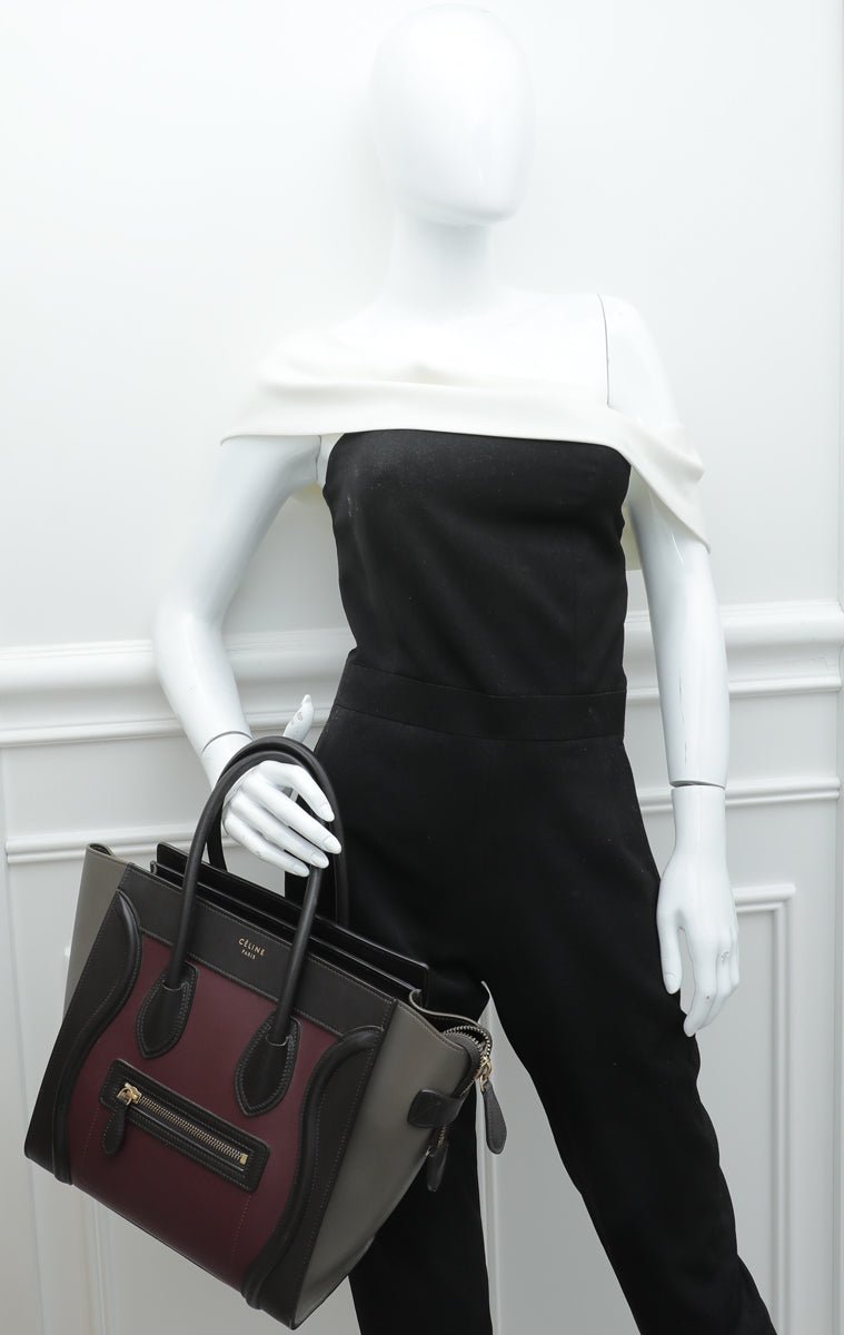 Celine Tricolor Micro Luggage Bag-Celine-THE CLOSET