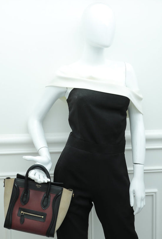 Celine - Celine Tricolor Nano Luggage Bag | The Closet