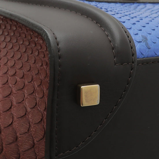 Celine - Celine Tricolor Python & Calf Mini Luggage Bag | The Closet