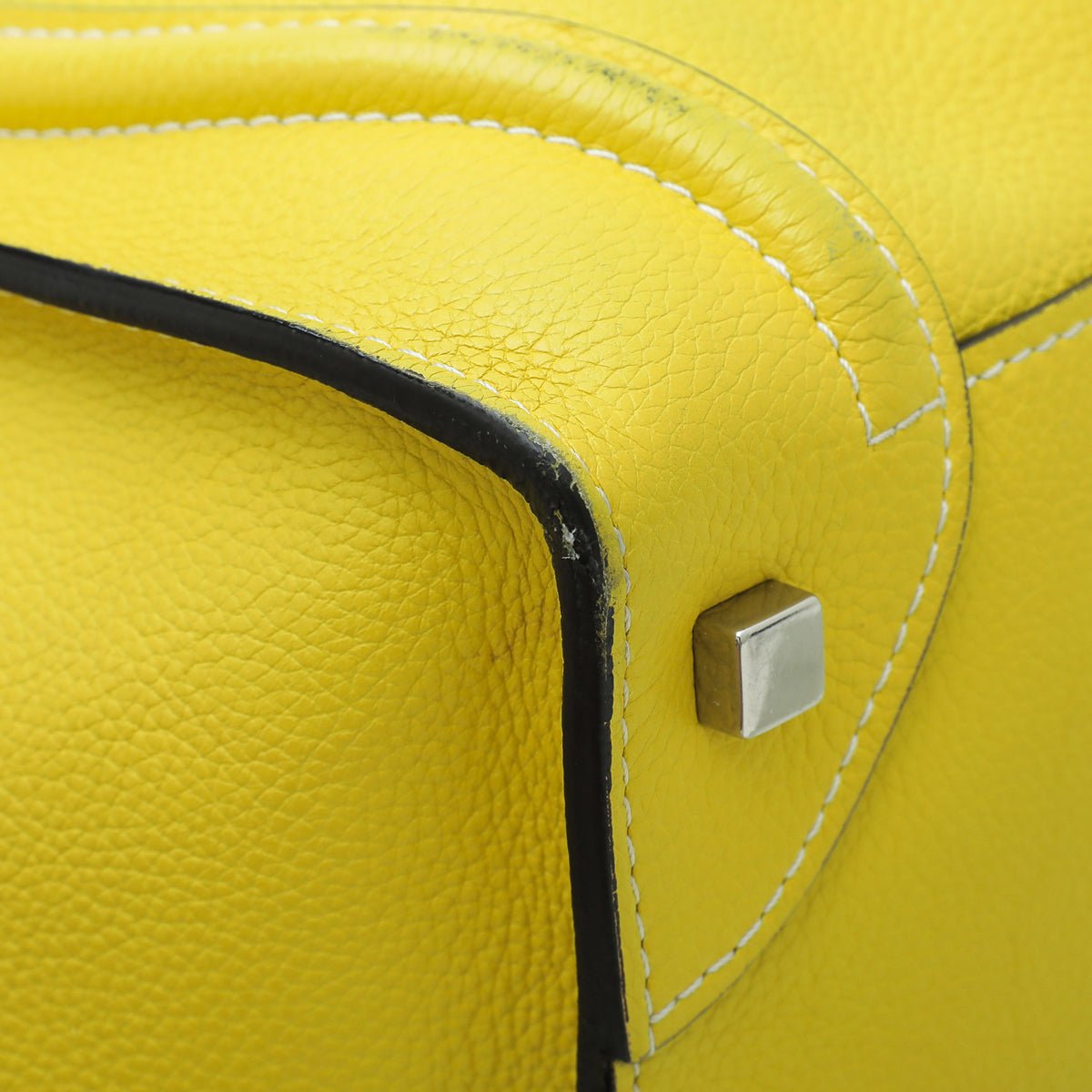 Celine - Celine Yellow Luggage Grained Mini Bag | The Closet