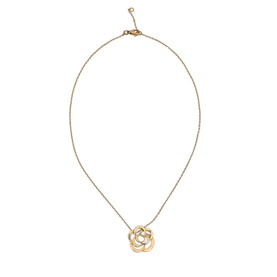 The Closet - Chanel 18K Yellow Gold Fil De Camelia Pendant Necklace | The Closet