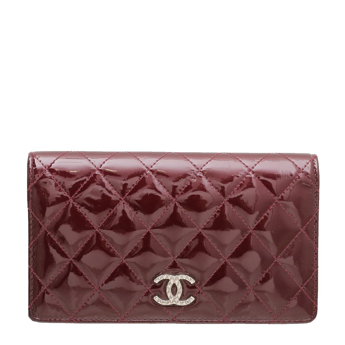 Chanel Amarante CC L Yen Wallet-Chanel-THE CLOSET