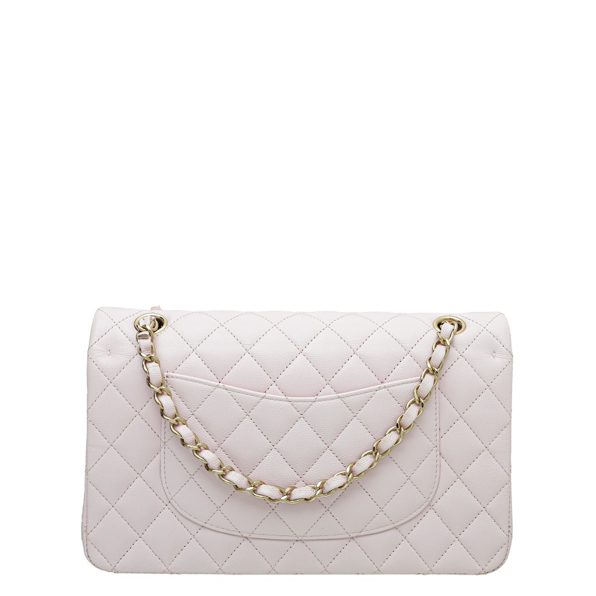 Chanel Baby Pink CC Classic Caviar Double Flap Medium Bag-Chanel-THE CLOSET