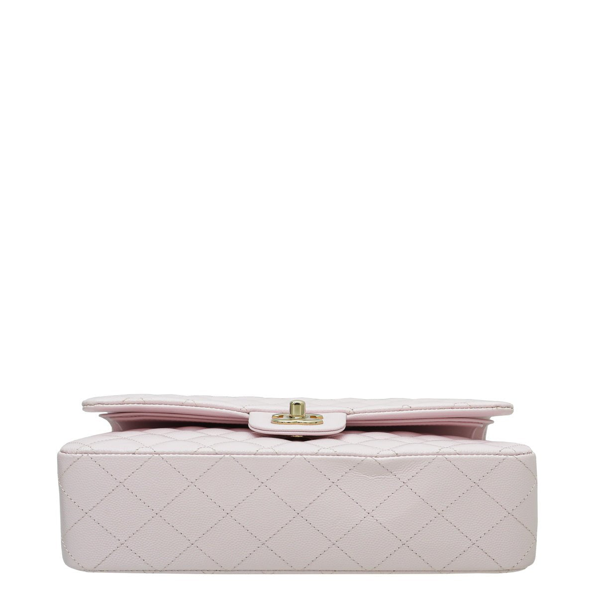 Chanel - Chanel Baby Pink CC Classic Caviar Double Flap Medium Bag | The Closet
