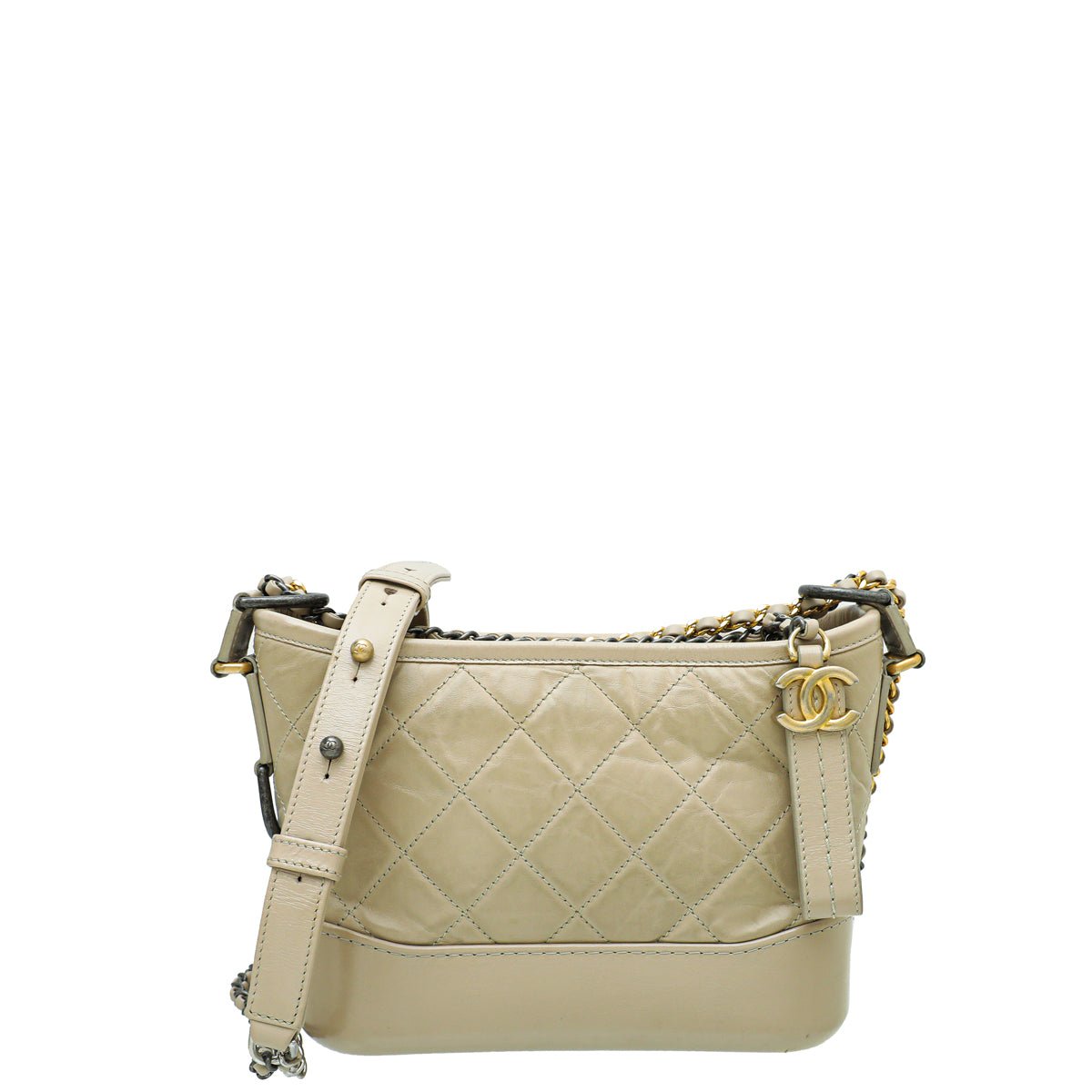 Chanel Beige Aged Gabrielle Hobo Small Bag-Chanel-THE CLOSET