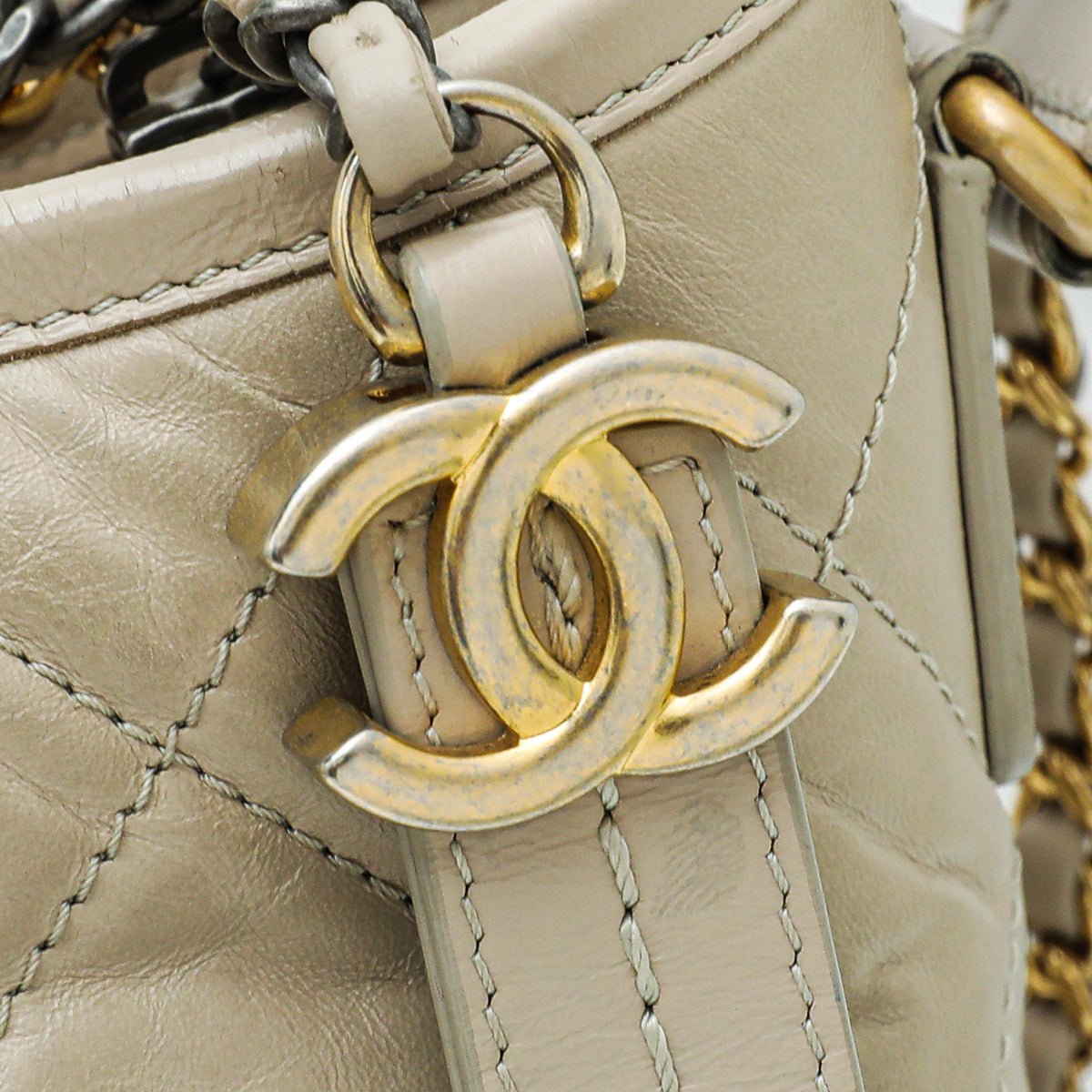 Chanel - Chanel Beige Aged Gabrielle Hobo Small Bag | The Closet
