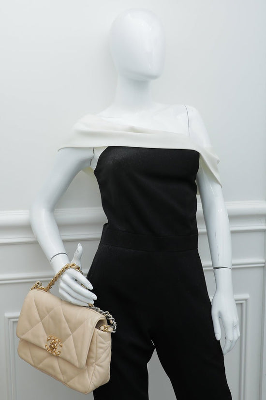 Chanel Beige CC 19 Small Flap Bag – The Closet