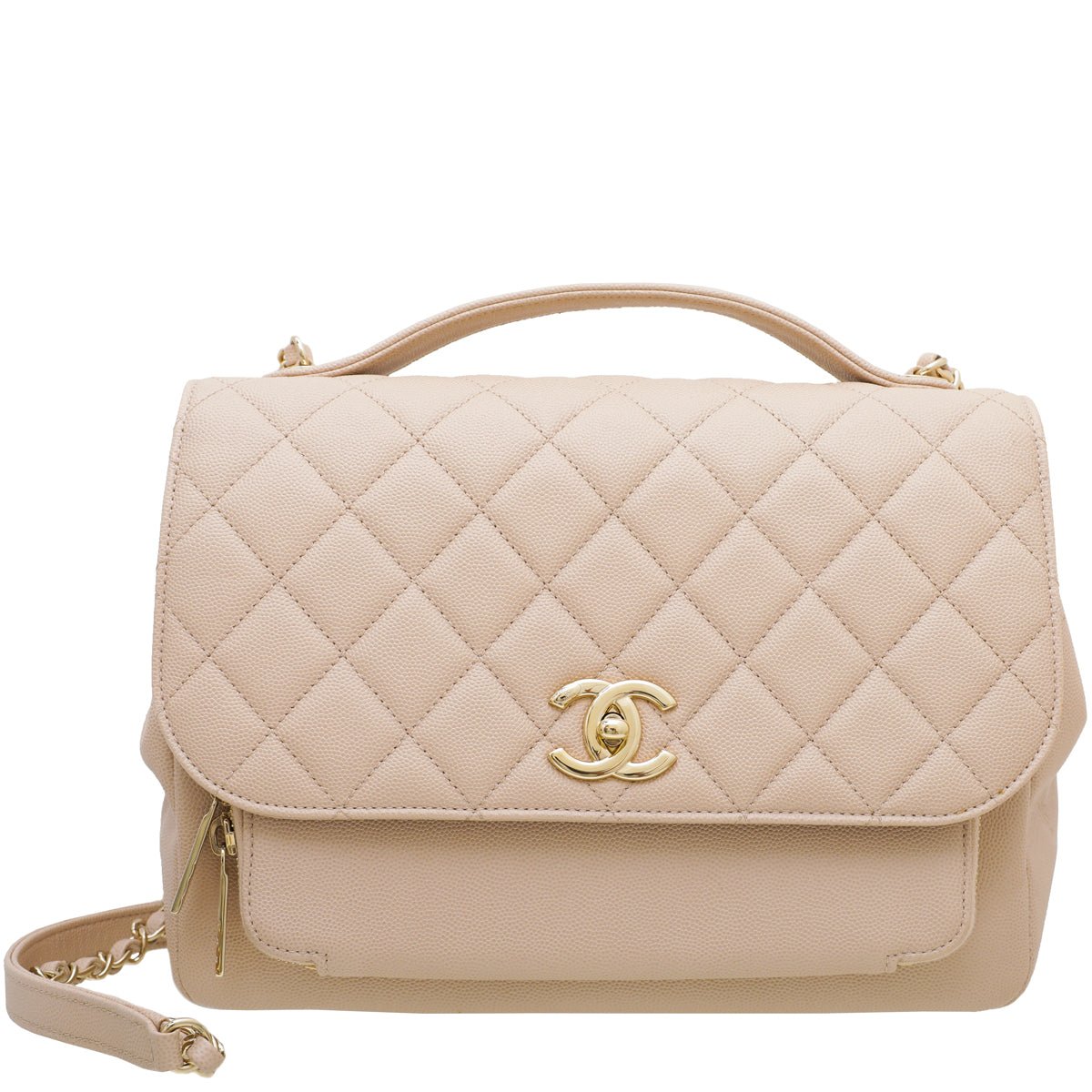 The Closet - Chanel Beige CC Business Affinity Large Bag | The Closet