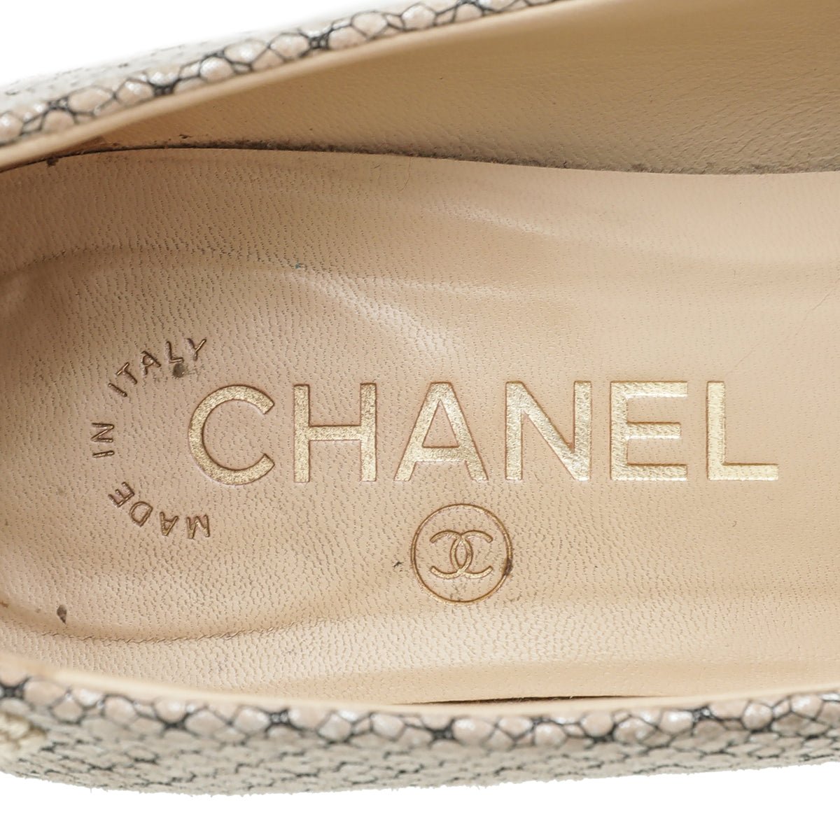 Chanel - Chanel Beige CC Cap Toe Fantasy Pump 36 | The Closet