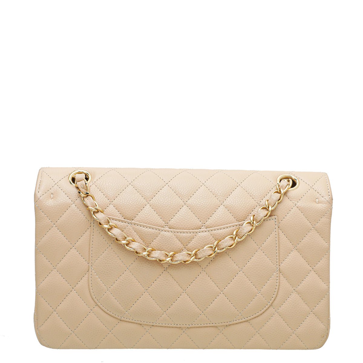 Chanel Beige CC Classic Double Flap Medium Bag-Chanel-THE CLOSET