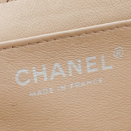 Chanel - Chanel Beige CC Classic Single Flap Jumbo Bag | The Closet