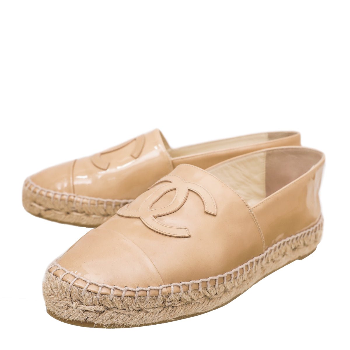 Chanel Beige CC Espadrilles 38-Chanel-THE CLOSET
