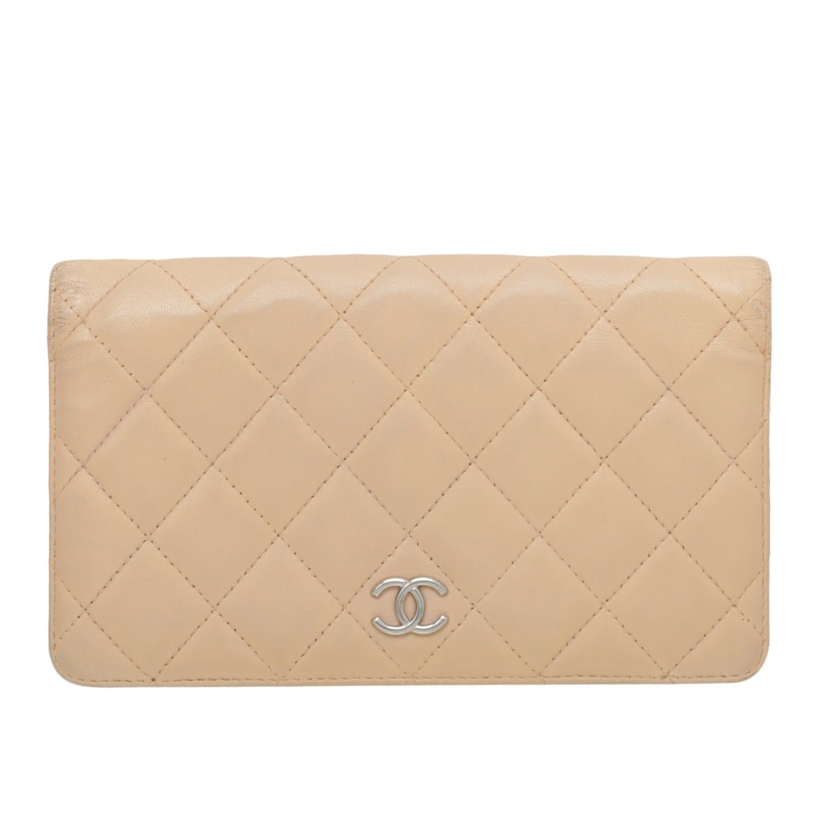 Chanel Beige CC L Yen Wallet-Chanel-THE CLOSET