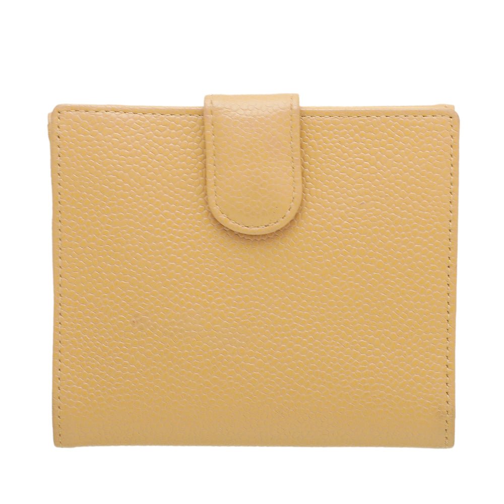 Chanel Beige CC Timeless Small French Wallet-Chanel-THE CLOSET