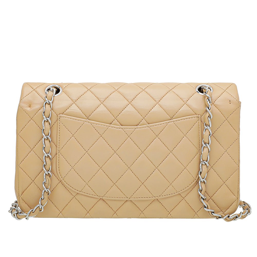 Chanel Beige Classic Double Flap Bag Medium-Chanel-THE CLOSET