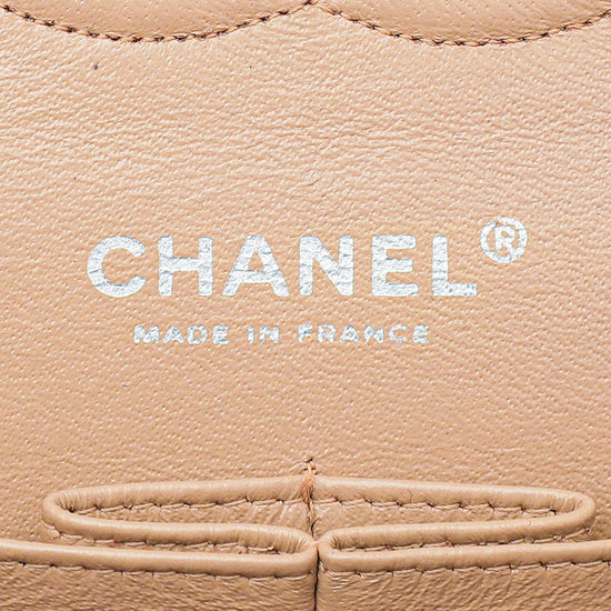 The Closet - Chanel Beige Classic Double Flap Bag Medium | The Closet