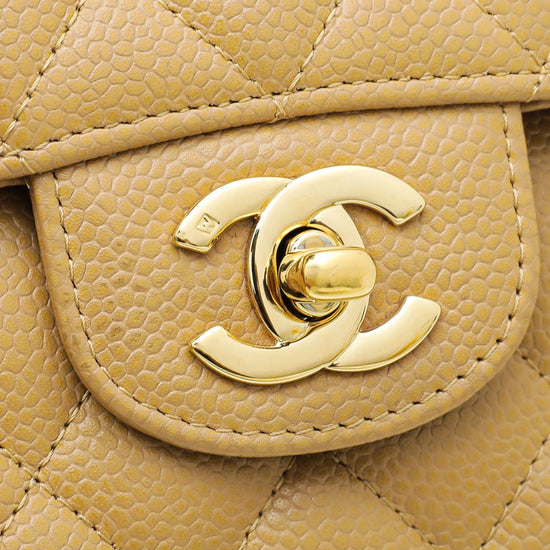 Chanel - Chanel Beige Classic Double Flap Medium Bag | The Closet