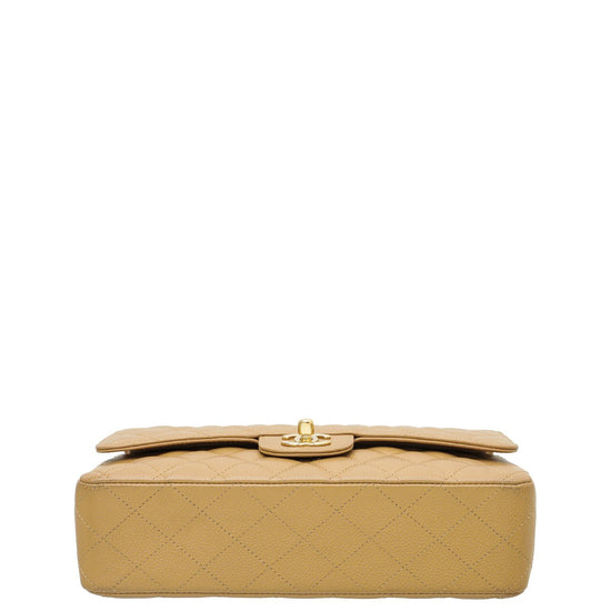 Chanel - Chanel Beige Classic Double Flap Medium Bag | The Closet