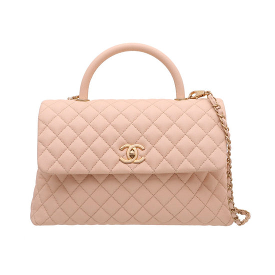 The Closet - Chanel Beige Coco Handle Large Bag | The Closet
