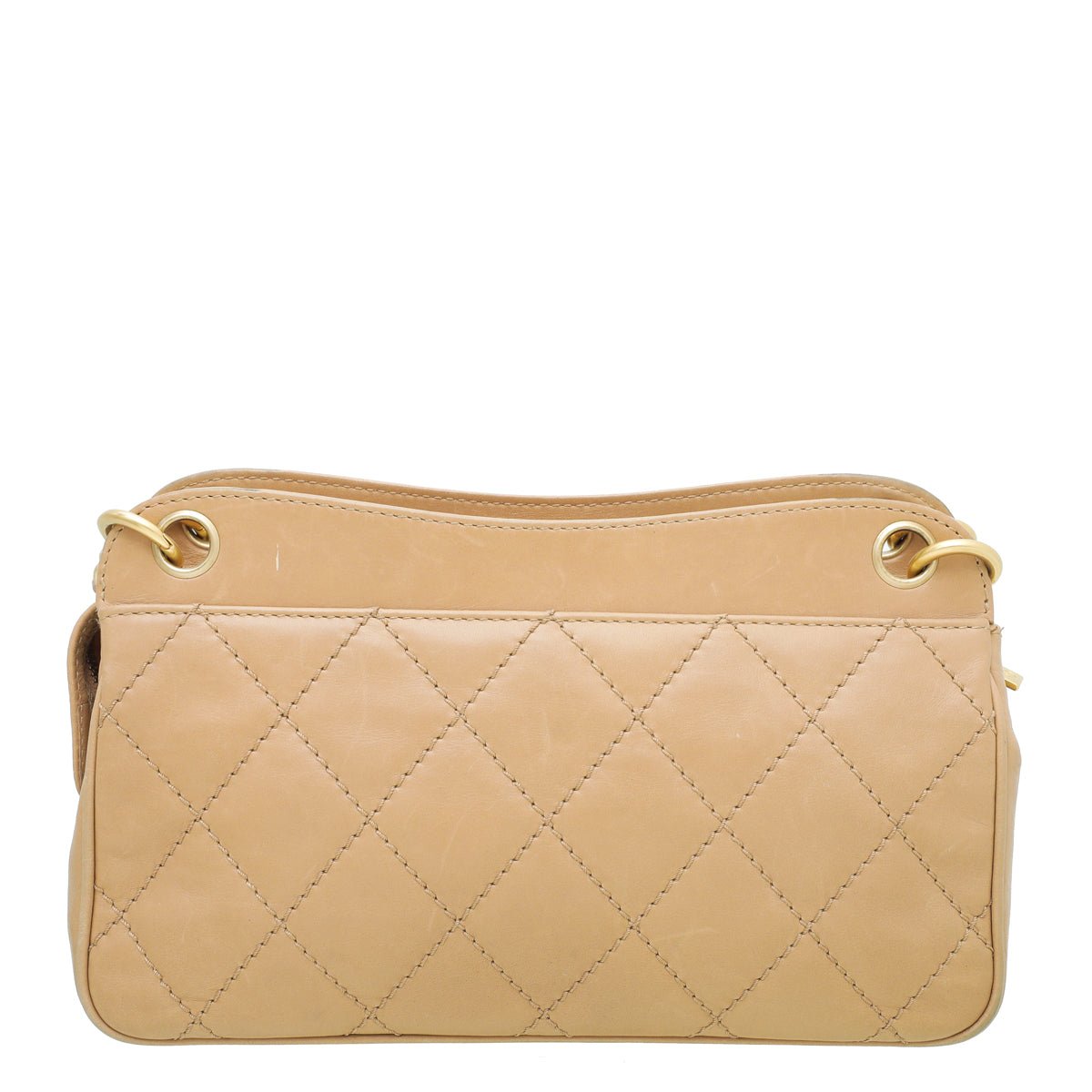 Chanel Beige Front Flap Pocket Tote Bag-Chanel-THE CLOSET