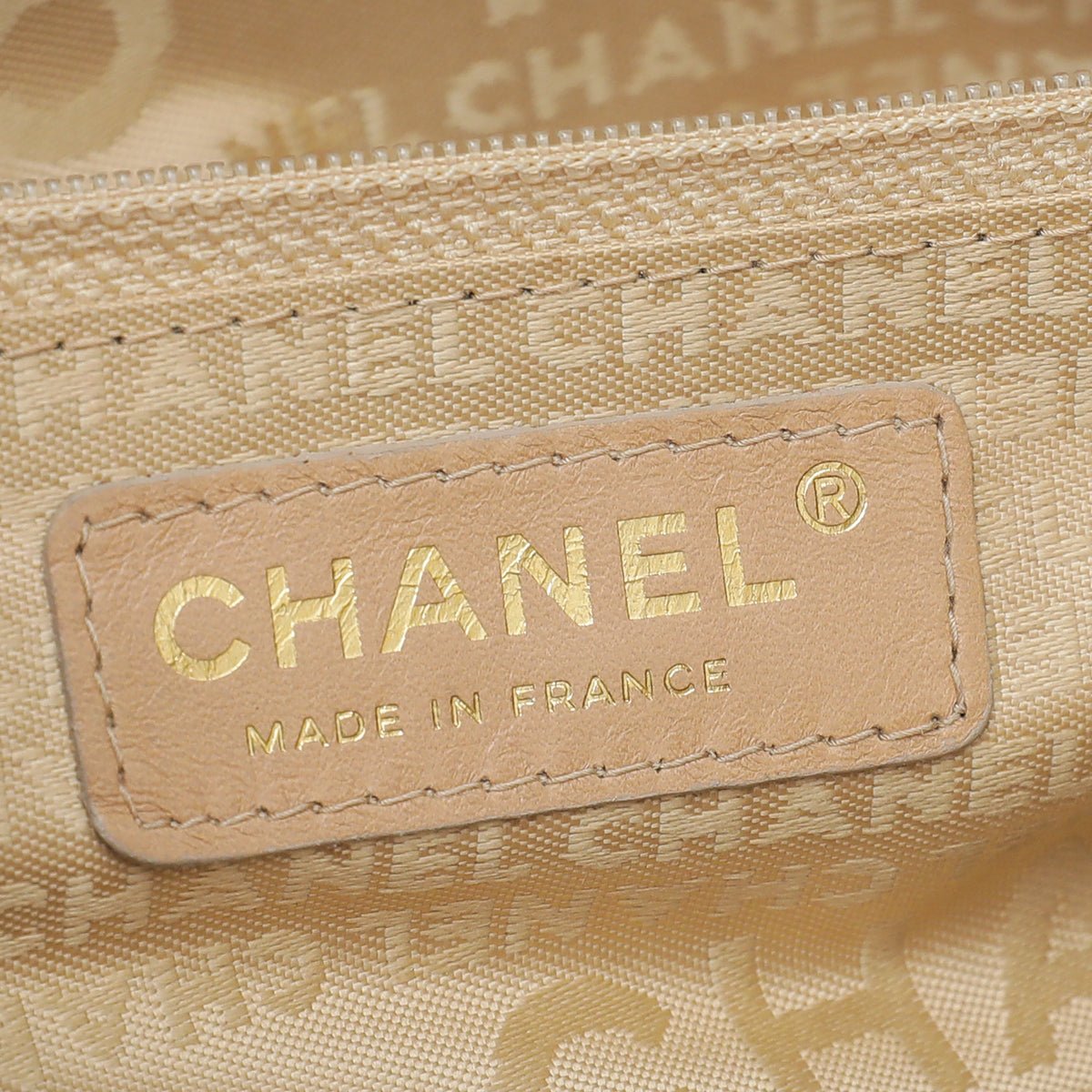 Chanel - Chanel Beige Front Flap Pocket Tote Bag | The Closet