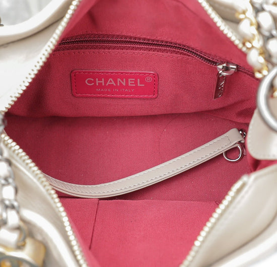 Chanel Beige Bicolor Gabrielle Backpack