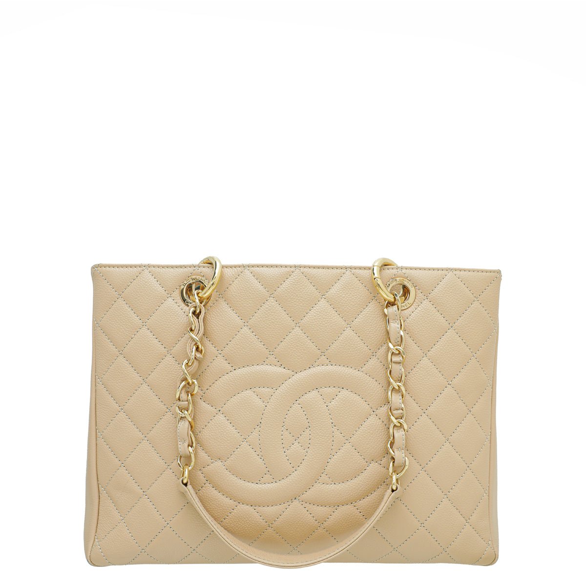 Chanel Beige Grand Shopper Tote (GST) Bag-Chanel-THE CLOSET