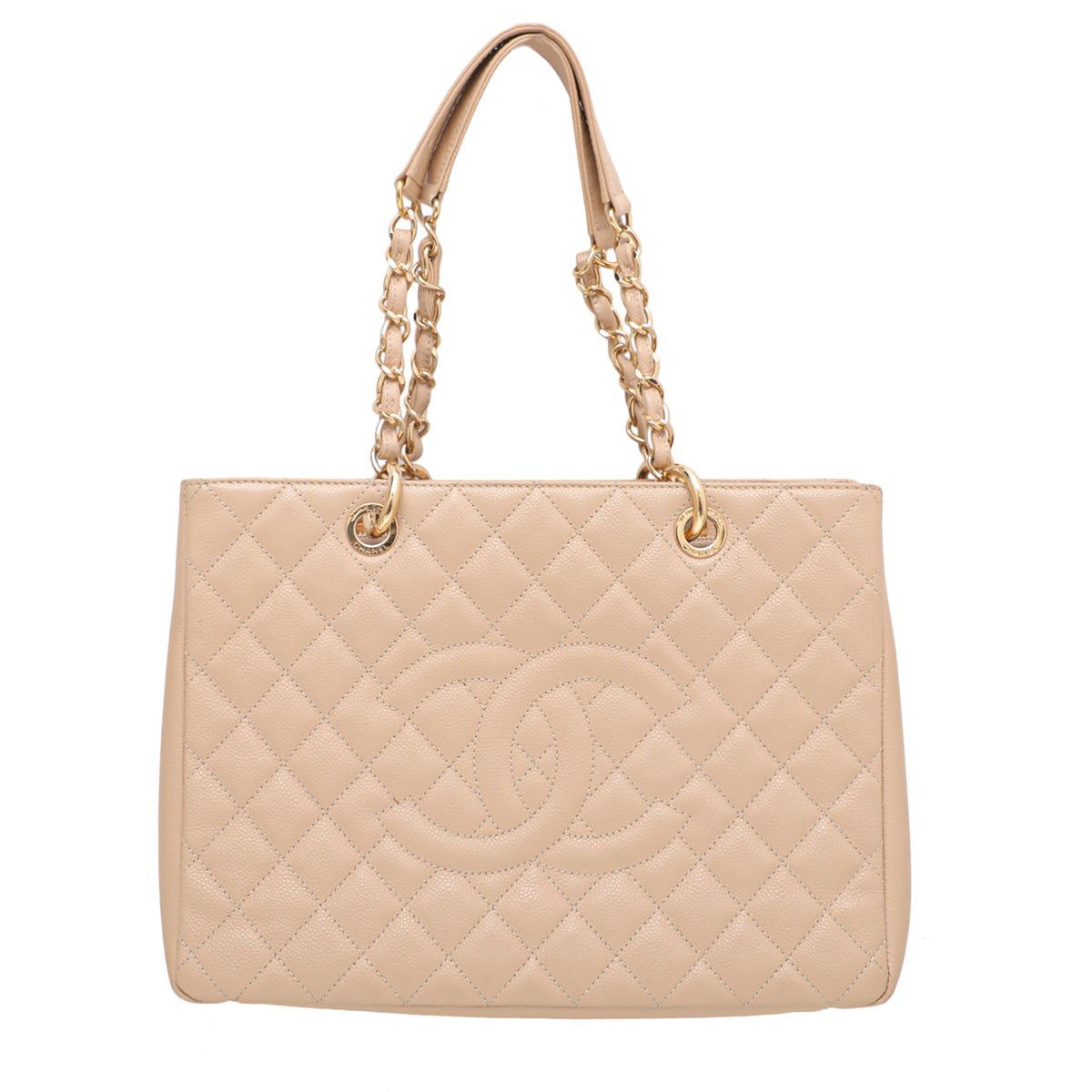 Chanel Beige Grand Shopping Tote Bag-Chanel-THE CLOSET