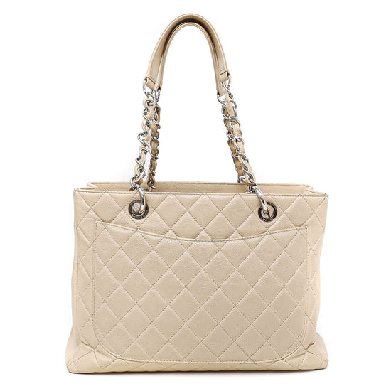The Closet - Chanel Beige GST Grand Shopping Tote Bag | The Closet