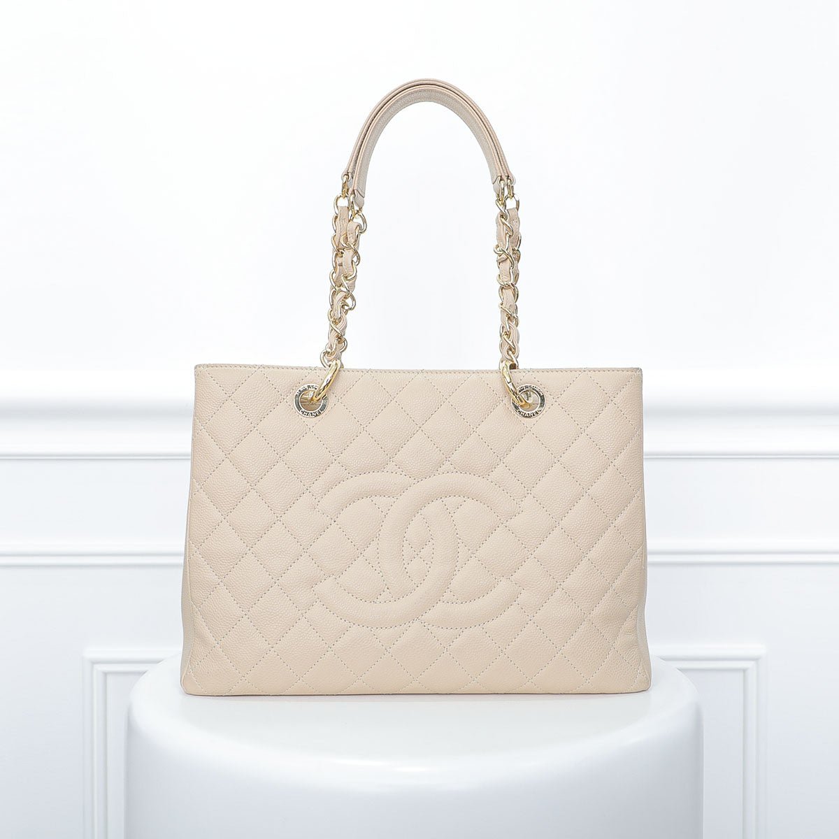 The Closet - Chanel Beige GST Medium Bag | The Closet
