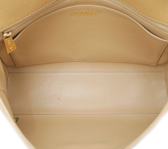Chanel - Chanel Beige Vintage Shoulder Bag | The Closet
