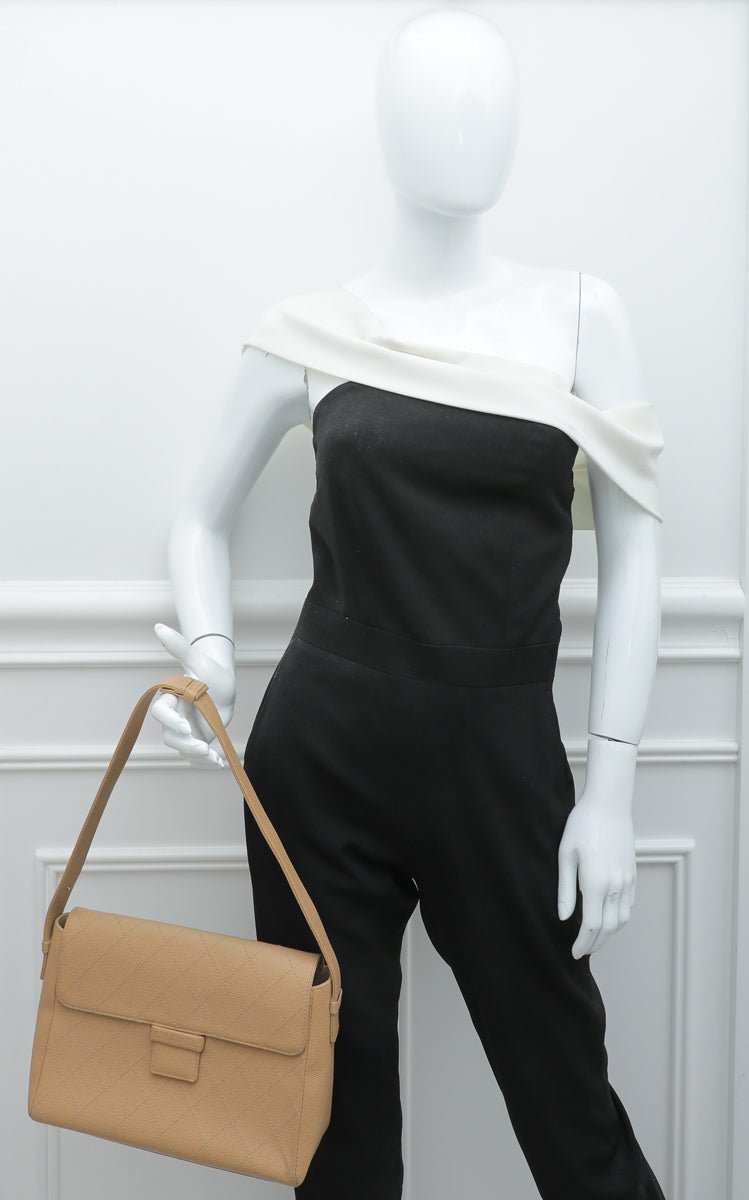 Chanel Beige Vintage Shoulder Bag-Chanel-THE CLOSET