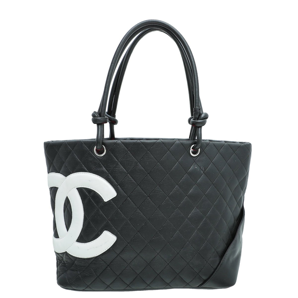 Chanel Deauville Large, Silver Leather with Silver Hardware, Preowned No  Dustbag WA001