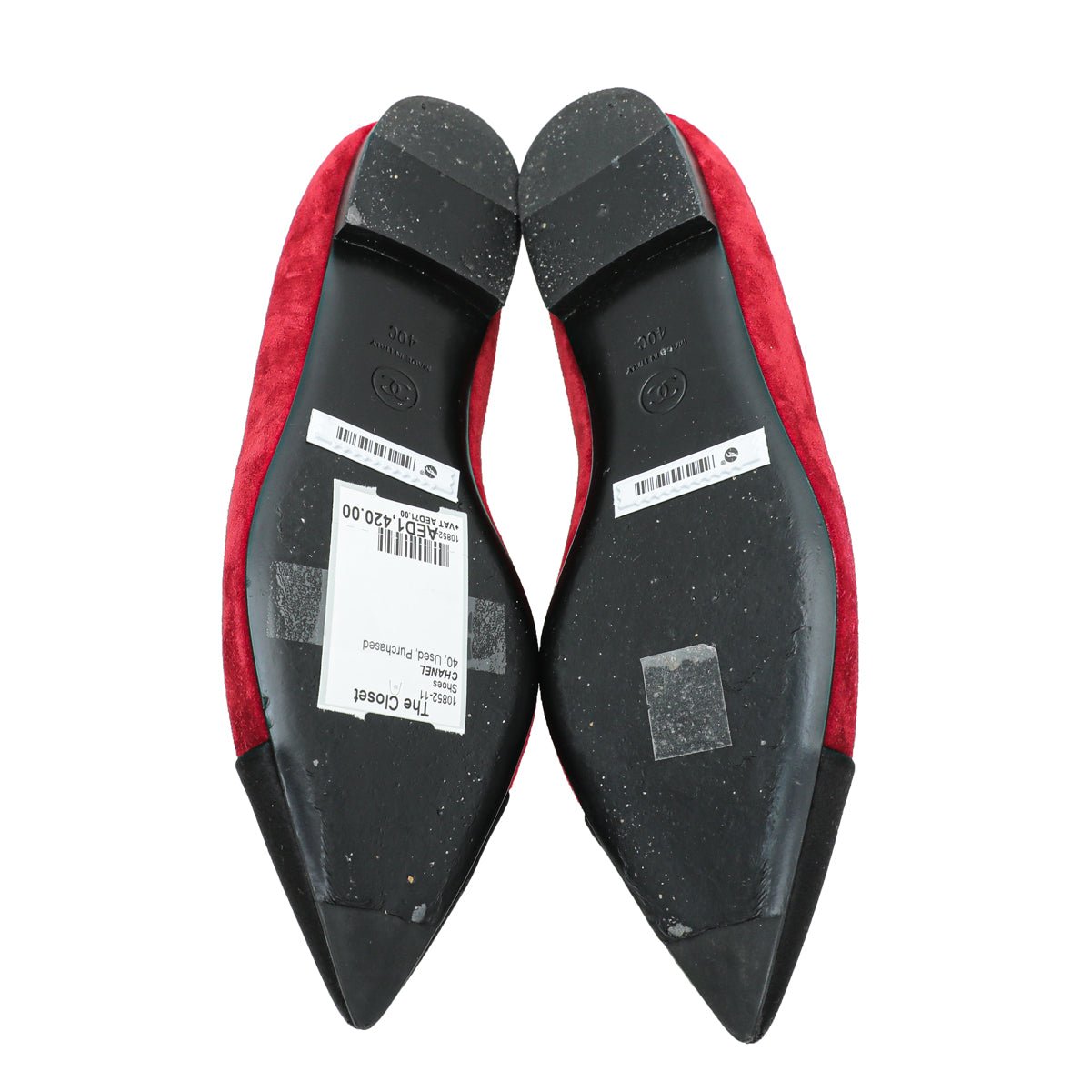 Chanel Bicolor Cap Toe Gabrielle Ballerina Flats 40-Chanel-THE CLOSET