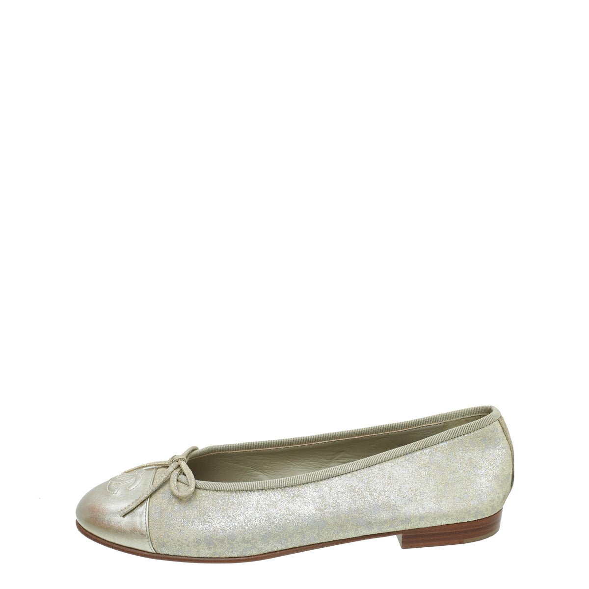 Chanel Bicolor CC Cap Toe Ballet Flats 37.5-Chanel-THE CLOSET